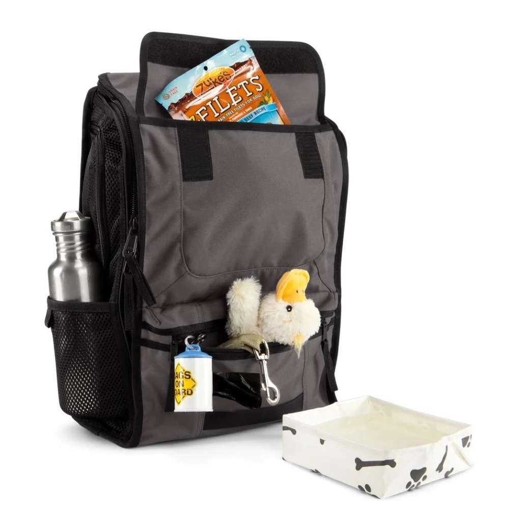Timbuk2 Gray & Black Pet Travel Backpack Carrier